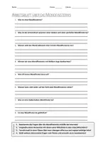 Vorschau - Arbeitsblätter - AB mit Fragen zum Thema "Mondfinsternis" + Lösungsblatt + Infografik - Deckblatt