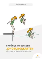 Vorschau - Stationenlernen - Sprünge ins Wasser: 30+ Übungskarten für den Schwimmunterricht - Deckblatt