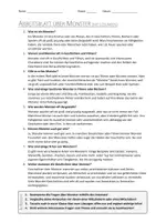 Vorschau - Arbeitsblätter - AB mit Fragen zum Thema "Monster" + Lösungsblatt - Seite 1