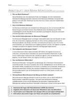 Vorschau - Arbeitsblätter - AB mit Fragen zum Thema "Maria Montessori" + Lösungsblatt + Infografik - Seite 2