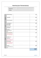 Vorschau - Test - Bewertungsbogen: Charakterisierung schreiben - Seite 1
