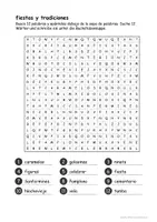 Vorschau - Quiz - Suchsel fiesta y tradiciones en España y México - Deckblatt