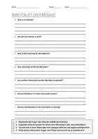 Vorschau - Arbeitsblätter - AB mit Fragen zum Thema "Mosaik" + Lösungsblatt + Infografiken - Deckblatt