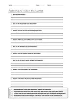 Vorschau - Arbeitsblätter - AB mit Fragen zum Thema "Mosambik" + Lösungsblatt - Deckblatt