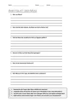 Vorschau - Arbeitsblätter - Lernposter + AB mit Fragen zum Thema "Mose" + Lösungsblatt + Mindmap + Infografik - Seite 1