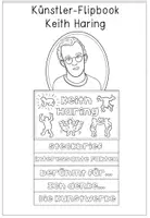 Vorschau - Arbeitsblätter - Keith Haring - Künstler - Flipbook einen Steckbrief erstellen & Kunstbetrachtung - Seite 1