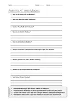 Vorschau - Arbeitsblätter - AB mit Fragen zum Thema "Moskau" + Lösungsblatt + Infografik - Deckblatt