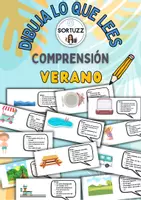 Vista previa - Hojas de trabajo - Comprensión dibuja verano - Portada