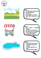 Vista previa - Hojas de trabajo - Comprensión dibuja verano - página 1