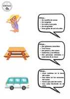 Vista previa - Hojas de trabajo - Comprensión dibuja verano - página 3