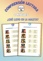 Vista previa - Hojas de trabajo - Comprensión lectora maleta verano - Portada