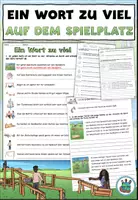 Aperçu - Feuilles d'exercices - Un mot de trop "Auf dem Spielplatz" Allemand / Deutsch - Page de couverture