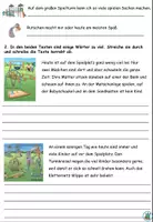 Aperçu - Feuilles d'exercices - Un mot de trop "Auf dem Spielplatz" Allemand / Deutsch - Page 2
