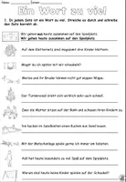 Aperçu - Feuilles d'exercices - Un mot de trop "Auf dem Spielplatz" Allemand / Deutsch - Page 3