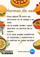 Vista previa - Hojas de trabajo - Food Pack - página 1