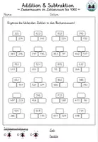 Vorschau - Arbeitsblätter - Rechenmauern - Addition & Subtraktion | Zahlenraum bis 1000 | Zweiermauern - Seite 2