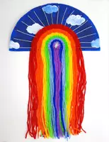Vorschau - Mal- und Bastelvorlagen - Kunst im Sommer: Regenbogen weben ("Rundweben" mit Pappteller) - Seite 3