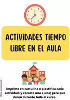 Vista previa - Manualidades / Dibujos para colorear - Tiempo libre en el aula. - Portada