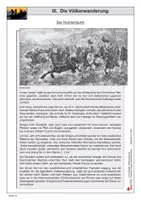 Vorschau - Arbeitsblätter - Die Völkerwanderung | Geschichte Politik Klasse 8-9 | Migration | Goten Franken Vandalen Langobarden Burgunder | Arbeitsblätter Kopiervorlagen mit Lösungen - Deckblatt
