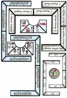 Vista previa - Hojas de trabajo - Formas verbales regulares "schneiden" - Alemán / Deutsch - página 3