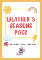 Vista previa - Hojas de trabajo - Weather & Seasons Pack - Portada