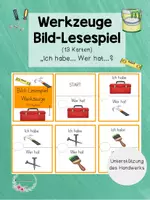 Vorschau - Spiele - Werkzeuge Lesespiel - Deckblatt