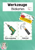 Vorschau - Präsentationen/Tafelbilder - Bildkarten Werkzeuge - Deckblatt