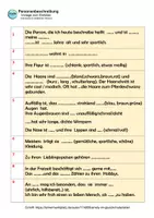 Vorschau - Arbeitsblätter - Personenbeschreibung: Vorlage zum Ausfüllen män./weibl. - Seite 3