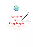 Vorschau - Stundenentwürfe - Übungsmappe 1 : Personenbeschreibung - Seite 1