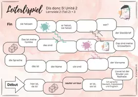 Vorschau - Spiele - Leiterlispiel Französisch Dis Donc 5 - Unité 2 (exkl. plus) - Seite 3