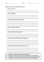 Vorschau - Arbeitsblätter - AB mit Fragen zum Thema "Motten" + Lösungsblatt - Deckblatt