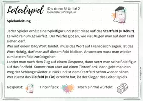 Vorschau - Spiele - Leiterlispiel Französisch Dis Donc 5 - Unité 2 (plus) - Seite 3