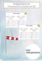 Vorschau - Arbeitsblätter - Aufgabenfamilien - Freiarbeitsmaterial Zahlenraum 20 - Deckblatt