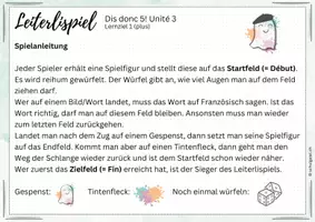 Vorschau - Spiele - Leiterlispiel Französisch Dis Donc 5 - Unité 3 (plus) - Seite 3