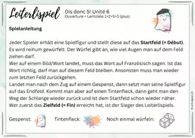 Vorschau - Spiele - Leiterlispiel Französisch Dis Donc 5 - Unité 6 (plus) - Seite 3
