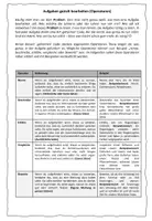 Vorschau - Merkblätter - Aufgaben gezielt bearbeiten = Operatoren - Deckblatt