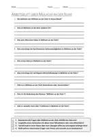 Vorschau - Arbeitsblätter - AB mit Fragen zum Thema "Mülheim an der Ruhr" + Lösungsblatt + Infografik - Deckblatt