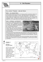 Vorschau - Arbeitsblätter - Die Planeten | Sachunterricht Grundschule Klasse 3-4 | Sonne, Erde, Mars, Weltraum, Sonnensystem | Arbeitsblätter, Kopiervorlagen, Freiarbeit mit Lösungen - Seite 1