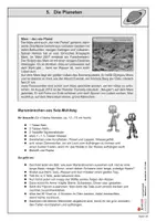 Vorschau - Arbeitsblätter - Die Planeten | Sachunterricht Grundschule Klasse 3-4 | Sonne, Erde, Mars, Weltraum, Sonnensystem | Arbeitsblätter, Kopiervorlagen, Freiarbeit mit Lösungen - Seite 2