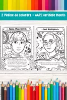 anteprima - Materiale per pittura e bricolage - Set di Pagine da Colorare su Yuri Kochiyama e Anna May Wong - Pagina di copertina