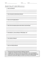Vorschau - Arbeitsblätter - Lernposter + AB mit Fragen zum Thema "Musical" + Lösungsblatt + Mindmap + Infografiken - Seite 1