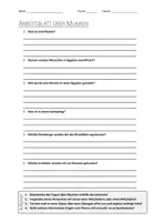 Vorschau - Arbeitsblätter - AB mit Fragen zum Thema "Mumie" + Lösungsblatt + Infografik - Deckblatt