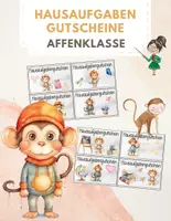 Vorschau - Bildkarten - Klassentier Affe – Hausaufgabengutscheine Belohnung | Grundschule - Seite 3