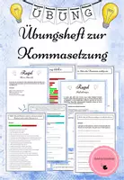Vorschau - Arbeitsblätter - Kommasetzung - Deckblatt