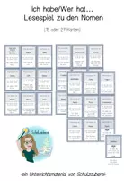 Vorschau - Spiele - Ich habe - wer hat - Nomen - Deckblatt