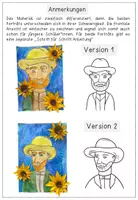 Vorschau - Unterrichtsreihen - Vincent van Gogh - Kunstprojekt - Schritt für Schritt - zweifach differenziert mit Präsentation und Lesetext - Seite 3