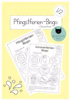 Vorschau - Arbeitsblätter - Pfingstferien/Sommerferien-Bingo - Deckblatt