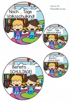 Vorschau - Poster - Countdown Schule - Ferien - Schultage - Volksschulkind - Grundschulkind - Seite 1