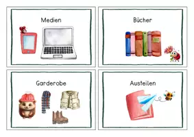 Vorschau - Anderer Materialtyp - Ämter für die Klasse - Kärtchen zur Klassenraumorganisation - Seite 3