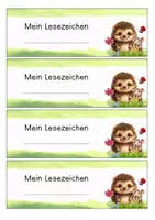 Vorschau - Anderer Materialtyp - Lesezeichen - Igelklasse - GRATIS - Seite 2
